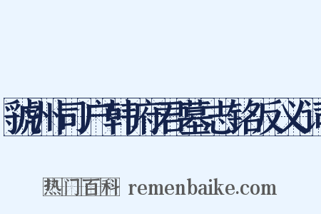 虢州司户韩府君墓志铭反义词是什么意思的图片